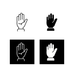 Sticker - Hand Vector Icon