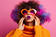 © Nelson - Pop art model with glasses