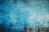 Fototapeta  - Grunge Blue Background, Vintage Abstract Texture Wallpaper