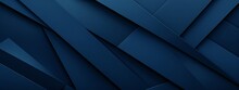 Abstract Texture Dark Blue Background Banner Panorama Long With 3d Geometric Triangular Gradient Shapes For Website, Business, Print Design Template Metallic Metal Paper Pattern Illustration Wall