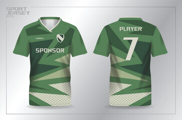 Wall Mural - abstract green khaki for sport jersey template