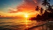 © Muhammad - Beautiful sunset on tropical island