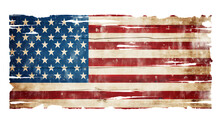 American Flag Of The United States Of America Background On Wooden Panel Board Banner With A Distressed Vintage Weathered Effect Also Known As The Stars And Stripes, Png Stock Photo File