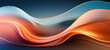 Colorful wave pattern abstract background with bright orange and blue hues