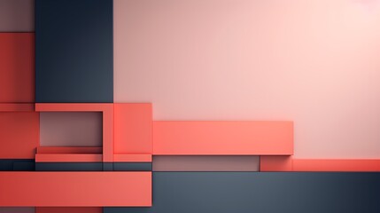 Wall Mural - Minimalist abstract background using clean and straight lines. Experiment with different line weights and spacings, background image, generative AI