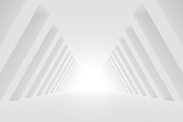 Poster - abstract white 3d background minimal style for products presentation. 3d mock up scene with empty sp