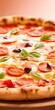 © vector_master - Testy pizza. Blurred bokeh background. AI generated illustration