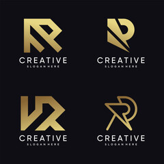 Wall Mural - Letter R logo vector design with modern and simple style