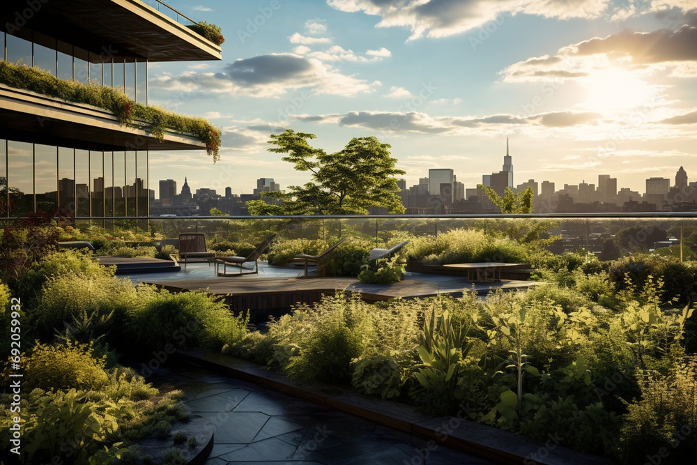 Photo inspiration: Picture Idea: Landscape Architect Designing A Rooftop Garden For An Urban Building