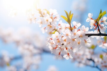 Tree branch blossom in spring