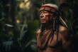 © ADDICTIVE STOCK - Generative AI image of a Amazon elder in traditional attire