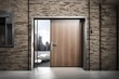 © Resonant Visions - A modern, sleek door with minimalist design, reflecting contemporary aesthetics in urban architecture.