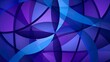 A geometric pattern of interlocking circles in varying shades of deep purple and royal blue, creating a modern and sophisticated monochromatic background.
