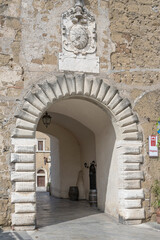 Wall Mural - portal of city walls entrance, Pitigliano, Italy