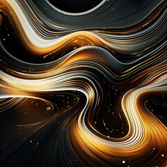 Poster - Colorful Abstract Fractal Art Background
