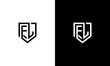 initials f and l monogram logo design vector