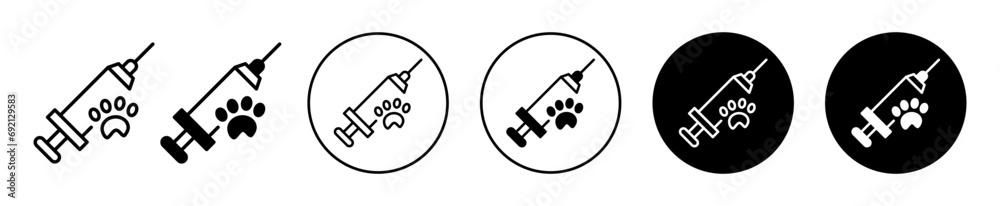 Vector de Stock animal injection icon. rabies virus antidote dog ...