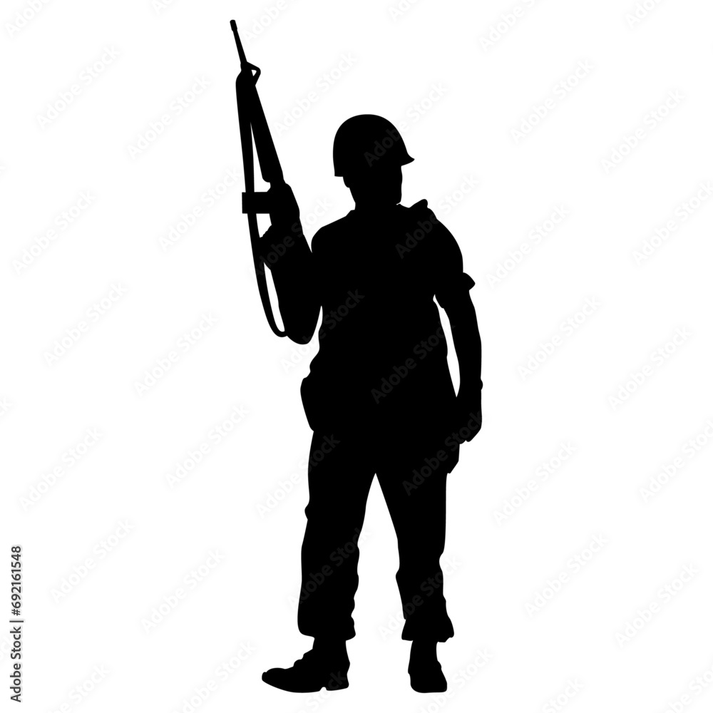 vietnam soldier vector silhouette image Stock Vector | Adobe Stock