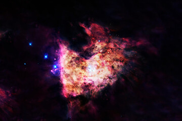 Wall Mural - beautiful cosmic nebula. elements of this image furnished by nasa