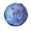 Circular Watercolor bleu and violet background.