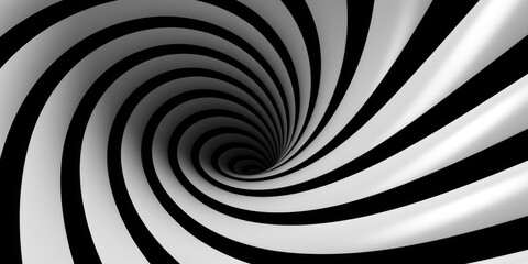 Poster - A simple black and white spiral design that can be used for various purposes