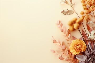 Poster - A bunch of flowers sitting on top of a table. Perfect for adding a touch of nature to any setting