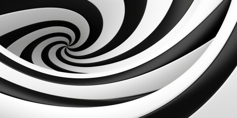 Aufkleber - A black and white spiral design on a black and white background. Suitable for various design purposes