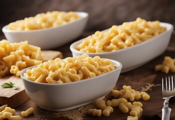 Wall Mural - Mac and cheese american style pasta