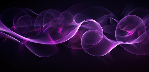 Wall Mural - Purple motion abstract lines wallpaper over dark background