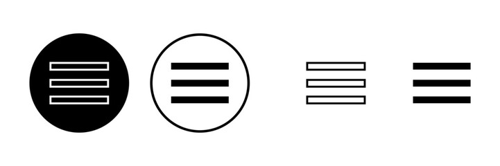 Menu Icons set. web menu icon