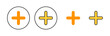 Plus Icon set for web and mobile app. Add plus sign and symbol
