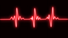 Electrocardiogram Show Premature Ventricular Contraction. Heart Beat. Electrocardiography Heartbeat Line Monitor