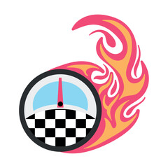 Sticker - rally racing fast