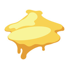 Sticker - cheese sliced melted flowing