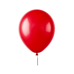 Wall Mural - Red balloon on transparent background, ai technology