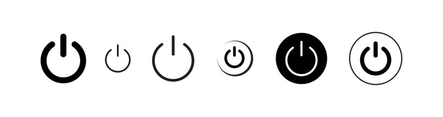 start button icon on white background	