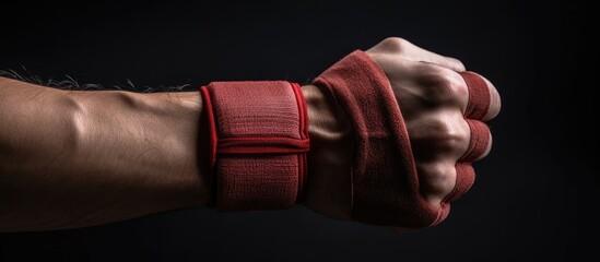 Wall Mural - Hand wraps for protection in boxing.