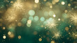 Vintage gold and green Fireworks and bokeh in New Year eve and copy space. Abstract background holiday, Generative AI illustration
Vintage gold and green Fireworks and bokeh in New Year eve and copy s