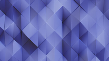 Wall Mural - Random shifted Wall background with tiles. Futuristic, triangle tile pattern Wallpaper with 3D. 3D Render