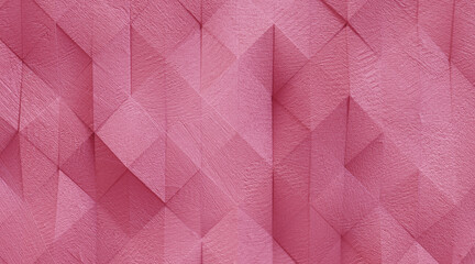 Wall Mural - Random shifted Wall background with tiles. Futuristic, triangle tile pattern Wallpaper with 3D. 3D Render