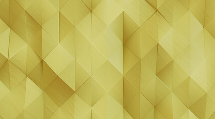 Wall Mural - Random shifted Wall background with tiles. Futuristic, triangle tile pattern Wallpaper with 3D. 3D Render