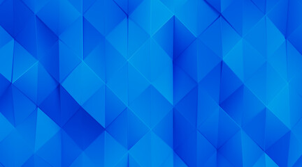 Wall Mural - Random shifted Wall background with tiles. Futuristic, triangle tile pattern Wallpaper with 3D. 3D Render