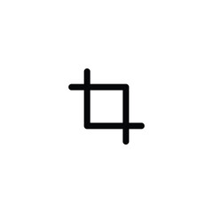 Poster - Crop photo icon, crop sign vector for web site Computer and mobile app