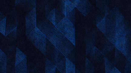 Wall Mural - Random shifted Wall background with tiles. Futuristic, triangle tile pattern Wallpaper with 3D. 3D Render