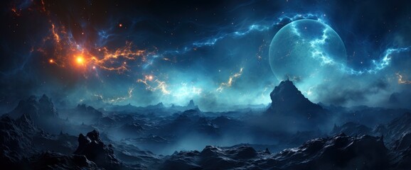 Wall Mural - Pleiades Star Cluster Known Messier , Background Banner HD