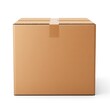 © grooveisintheheart - Isolated cardboard box on white background. Pasteboard box. Carton box. Cardboard. Set-up box. Paper board. Cartonboard. Sellotape. Duct tape. Scotch tape. A carboard box and sticky tape