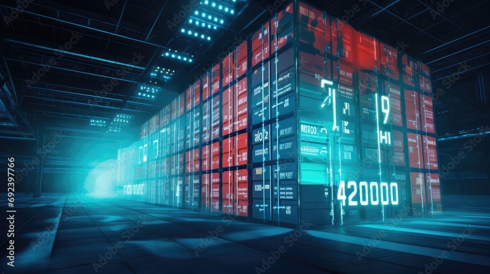 Photo Stock The concept of modern accounting and warehousing of ...