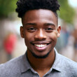 © Demencial Studies - Portrait of young black man smiling