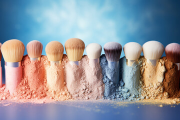 Wall Mural - make up brushes 