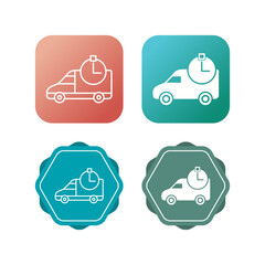 Poster - Time Based Delivery Vector Icon